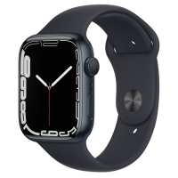 Apple Watch Series 7 GPS 45mm Midnight Aluminium Case with Midnight Sport Band MKN53